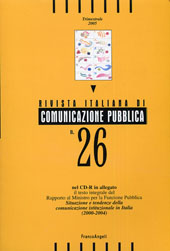 Fascículo, Rivista italiana di comunicazione pubblica. Fascicolo 26, 2005, Franco Angeli
