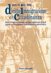Fascículo, Diritto, immigrazione e cittadinanza. Fascicolo 1, 2005, Franco Angeli