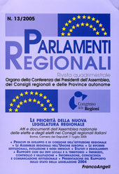 Fascicule, Parlamenti regionali. GEN./APR., 2005, Franco Angeli