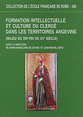 eBook, Formation intellectuelle et culture du clergé dans les territoires angevins : milieu du XIIIe-fin du XVe siècle, École française de Rome