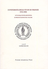 Chapitre, Introduzione del Magnifico Rettore, Firenze University Press