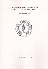 E-book, Le manifestazioni per gli ottant'anni dell'ateneo fiorentino : eventi e programmi, Firenze University Press