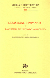Chapitre, L'Ottocento di Timpanaro tra Illuminismo e Classicismo, Edizioni di storia e letteratura