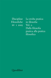 Fascicule, Discipline filosofiche : XV, 1, 2005, Quodlibet