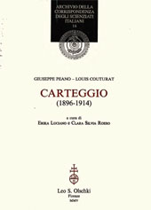 E-book, Carteggio : 1896-1914, Peano, Giuseppe, 1858-1932, L.S. Olschki