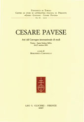 Capitolo, Cesare Pavese, Furio Jesi e il mito : una interpretazione, L.S. Olschki