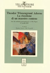 Capitolo, Die metaphysische Passiuität : Adorno lettore di Hölderlin, L.S. Olschki