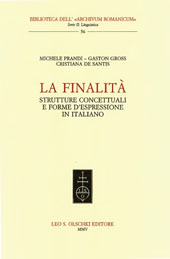 E-book, La finalità : strutture concettuali e forme d'espressione in italiano, Prandi, Michele, L.S. Olschki