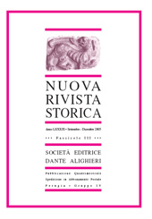 Fascículo, Nuova rivista storica : LXXXIX, 3, 2005, Società editrice Dante Alighieri