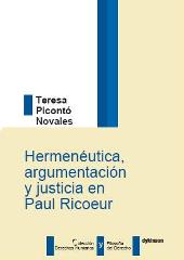 E-book, Hermenéutica, argumentación y justicia en Paul Ricoeur, Picontó Novales, Teresa, Dykinson