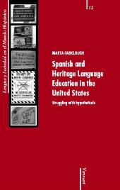 eBook, Spanish and Heritage Language Education in the United States : Struggling with Hypotheticals, Iberoamericana Vervuert