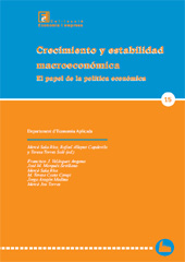 E-book, Crecimiento y estabilidad macroeconómica : el papel de la política económica, Edicions de la Universitat de Lleida