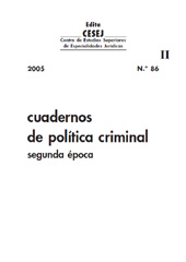 Issue, Cuadernos de Política Criminal : 86, II, 2005, Dykinson