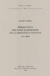 E-book, Bibliografia dei fondi manoscritti della Biblioteca vaticana (1991-2000), Biblioteca apostolica vaticana