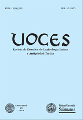 Heft, Voces : revista de estudios de lexicología latina y antigüedad tardía : 16, 2005, Ediciones Universidad de Salamanca