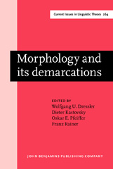 E-book, Morphology and its demarcations, John Benjamins Publishing Company