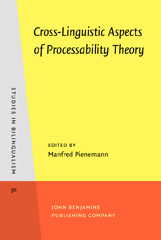 E-book, Cross-Linguistic Aspects of Processability Theory, John Benjamins Publishing Company