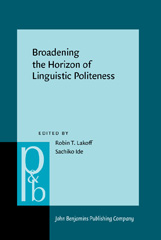 E-book, Broadening the Horizon of Linguistic Politeness, John Benjamins Publishing Company