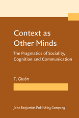 E-book, Context as Other Minds, John Benjamins Publishing Company