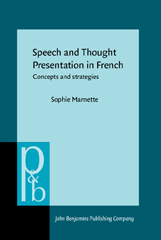 E-book, Speech and Thought Presentation in French, John Benjamins Publishing Company