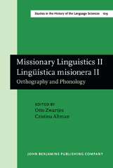 eBook, Missionary Linguistics II : Linguistica misionera II, John Benjamins Publishing Company