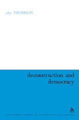 E-book, Deconstruction and Democracy, Thomson, Alex, Bloomsbury Publishing