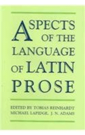 E-book, Aspects of the Language of Latin Prose, The British Academy