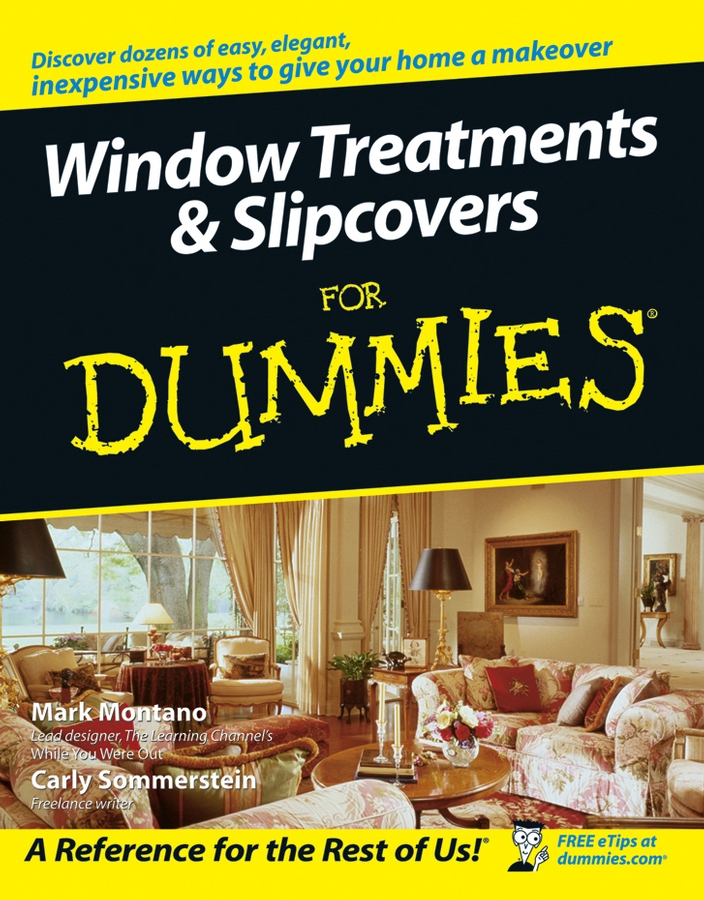 E-book, Window Treatments and Slipcovers For Dummies, For Dummies