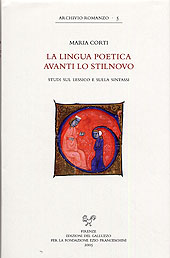 eBook, La lingua poetica avanti lo stilnovo: studi sul lessico e sulla sintassi, SISMEL edizioni del Galluzzo