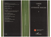 E-book, Cahiers de Littérature française, L'Harmattan