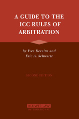 E-book, A Guide to the ICC Rules of Arbitration, Derains, Yves, Kluwer Law International