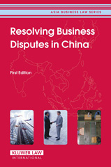 E-book, Resolving Business Disputes in China, Tao, Jingzhuo, Kluwer Law International