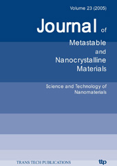 E-book, Science and Technology of Nanomaterials, Trans Tech Publications Ltd