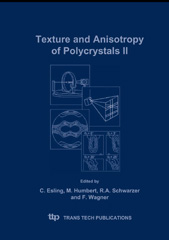E-book, Texture and Anisotropy of Polycrystals II, Trans Tech Publications Ltd