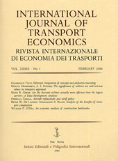 Articolo, Analysis of the benefits intra-port competition, La Nuova Italia  ; RIET  ; Fabrizio Serra