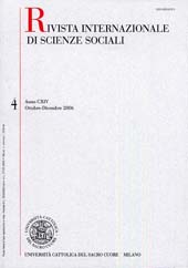 Fascicolo, Rivista internazionale di scienze sociali. OTT./DIC., 2006, Vita e Pensiero
