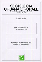 Issue, Sociologia urbana e rurale. Fascicolo 16, 2006, Franco Angeli