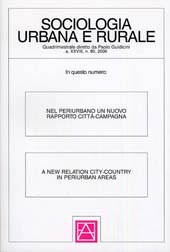 Issue, Sociologia urbana e rurale. Fascicolo 17, 2006, Franco Angeli