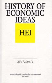 Heft, History of economic ideas : XIV, 2, 2006, Istituti editoriali e poligrafici internazionali  ; Fabrizio Serra