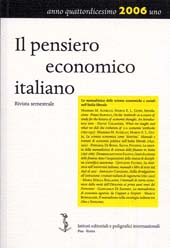 Article, On the 'Textbook' as a Source of Study for the History of Economic Thought. An Introductory Note, Istituti editoriali e poligrafici internazionali  ; Fabrizio Serra