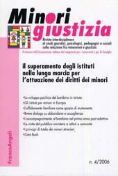 Article, La tutela dei minori stranieri nel quadro normativo e costituzionale, Franco Angeli