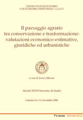 Articolo, Le trasformazioni del paesaggio nel territorio rurale : analisi integrata dei sistemi socio-demografici e insediativi, Firenze University Press