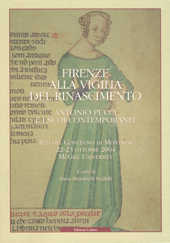 E-book, Firenze alla vigilia del Rinascimento : Antonio Pucci e i suoi contemporanei : atti del convegno di Montreal, 22-23 ottobre 2004, McGill University, Cadmo