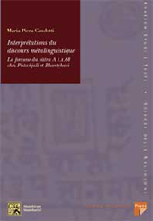 Capítulo, I Partie : Esquisse d'analyse lexicale - 4. Différentes sortes de noms techniques : sous-classes de "samjna", Firenze University Press