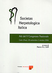 E-book, Societas herpetologica italica : atti del V Congresso nazionale : Calci (PI), 29 settembre-3 ottobre 2004, Firenze University Press