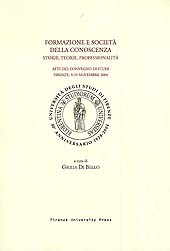 Capítulo, Società del sapere e nuove figure istituzionali. Alcune idee sulla formazione, Firenze University Press