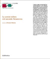 E-book, La poesia italiana del secondo Novecento : atti del Convegno di Arcavacata di Rende (27-29 maggio 2004), Rubbettino