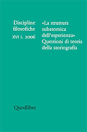 eBook, La struttura subatomica dell'esperienza : questioni di teoria della storiografia, Quodlibet