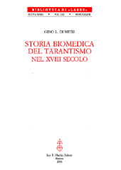E-book, Storia biomedica del tarantismo nel XVIII secolo, Di Mitri, Gino L., L.S. Olschki