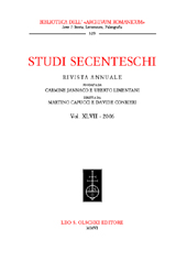 Chapter, Schede secentesche (XXXIII-XXXIV), L.S. Olschki
